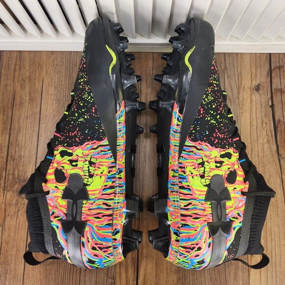 Under Armour Spotlight Clone MC LE "Ready To Rage" Mens Sz 12.5 Football Cleats - Picture 5 of 9